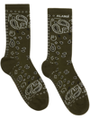 ALANUI BANDANA-PRINT ANKLE SOCKS