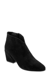 Bueno Sophie Block Heel Bootie In Black Suede
