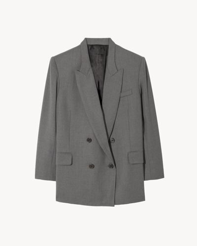 Nili Lotan Clifford Blazer In Heather Grey