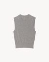 Nili Lotan May Sweater Tank In Light Grey Melange