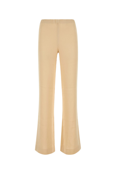 Ami Alexandre Mattiussi Vanilla High-waisted Wide Leg Trousers In Pink