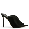 Giuseppe Zanotti Intriigo Muse 105mm Pointed Leather Mules In Black