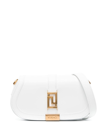 Versace Greca Goddess Mini Shoulder Bag In White