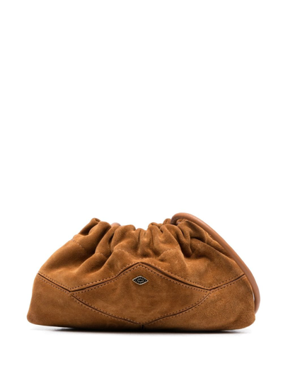 Ba&sh June Suede Cross Body Bag In Brown