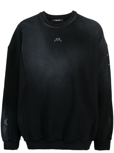 A-cold-wall* Logo-embroidered Cotton Sweatshirt In Black