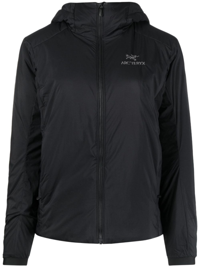 Arc'teryx Atom Hooded Performance Jacket In Black