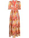 Ba&sh Axana Dress Ocre In Orange