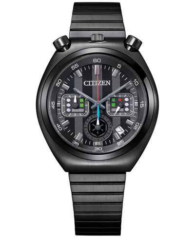 Citizen Men's Chronograph Star Wars Darth Vader Black-tone Stainless Steel Bracelet Watch 38mm