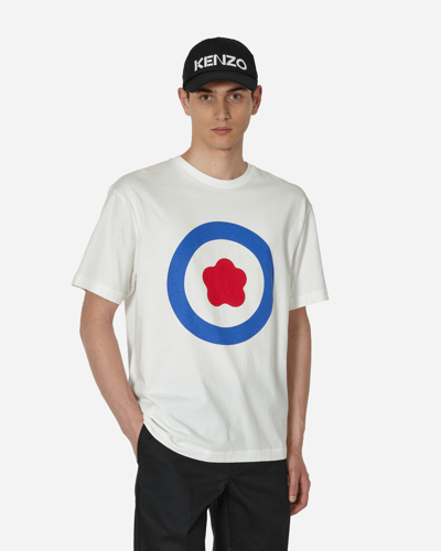 Kenzo T-shirt Oversize Target Homme Blanc Casse In Off White