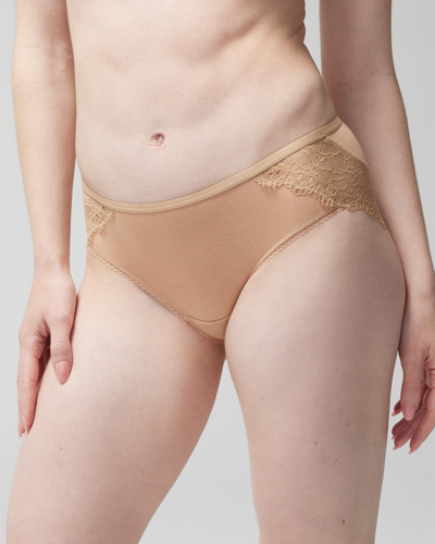 Soma Embraceable Enchanting Lace Hipster In Nude