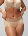 Soma Embraceable Super Soft Enchanting Lace Brief In Nude