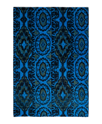 Adorn Hand Woven Rugs Modern M1652 6'1" X 9'2" Area Rug In Black