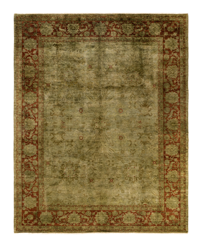 Adorn Hand Woven Rugs Closeout!  Fine Vibrance M1655 9'2" X 11'8" Area Rug In Green