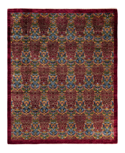 Adorn Hand Woven Rugs Suzani M1705 8' X 9'10" Area Rug In Red