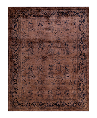 Adorn Hand Woven Rugs Fine Vibrance M1180 6'4" X 8'2" Area Rug In Brown