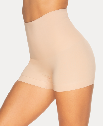 Felina Fusion Waist Shaper Boyshorts In Warm Neutral