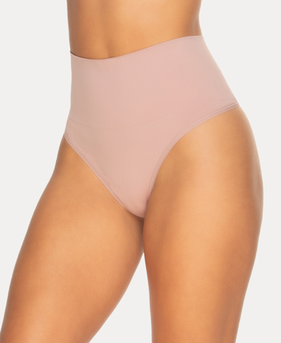 Felina Women's Fusion Waist Thong Shapewear In Rose Tan