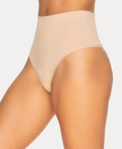 Felina Women's Fusion Waist Thong Shapewear In Warm Nude