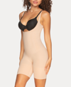 Felina Fusion Open Bust Mid Thigh Shaper In Warm Neutral