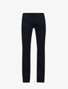 Paige Mens Inkwell Normandie Straight-leg Mid-rise Stretch-denim Jeans In Inkwell