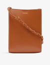 Jil Sander Womens Brown Tangle Small Leather Cross-body Bag In 906