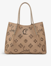 Christian Louboutin Cabarock Small Loubinthesky Perforated Tote Bag In Roca