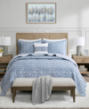 MADISON PARK SIGNATURE HARMONY OVERSIZED REVERSIBLE MATELASSE 4 PIECE COVERLET SET, FULL/QUEEN