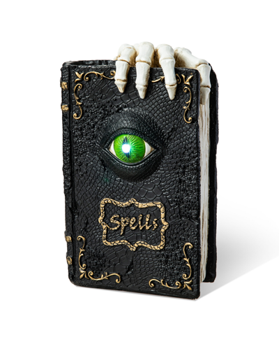 Glitzhome 7.75" H Halloween Lighted Ghostbuster Resin Book In Multi