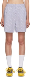 Nike Women's  Sportswear Everyday Modern High-waisted Woven Shorts In Indigo Haze/indigo H