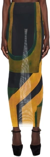 Louisa Ballou Ssense Exclusive Multicolor Midi Skirt In 0995 Arches