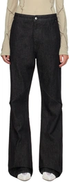 Heliot Emil Black Cutout Jeans In Black