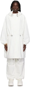 Marc Jacobs White 'the Balloon' Coat In 111 Ivory