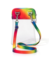 Baggallini Pride Stadium Clear Bryant Crossbody In Clear Rainbow Pride
