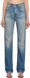 Victoria Beckham Blue Julia Jeans In 2504 Vintage Blue