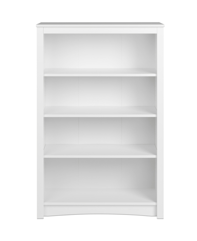 Prepac 31.5" 4-shelf Composite Wood Home Office Standard Bookcase In White