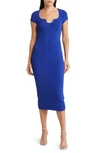 Ted Baker Alixis Midi Dress In Blue