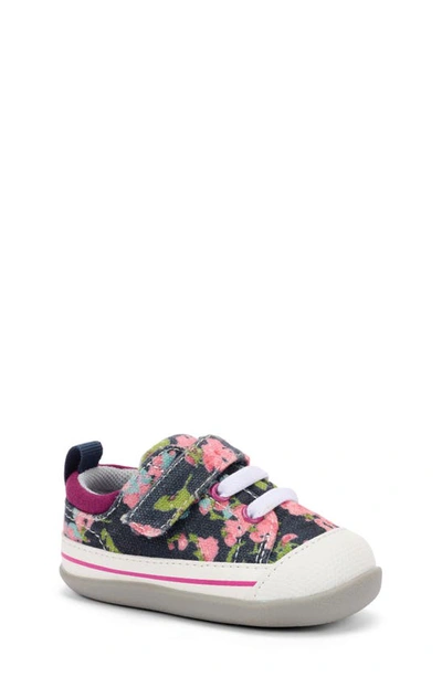 See Kai Run Kids' Stevie Ii Sneaker In Navy Floral
