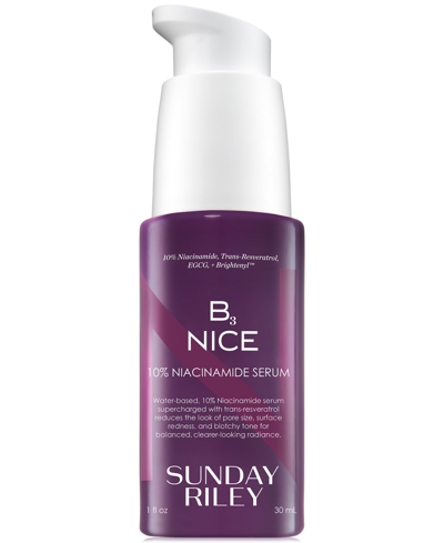 Sunday Riley B3 Nice 10% Niacinamide Serum 1 oz / 30 ml In Beauty: Na