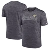 NIKE NIKE  BLACK NEW ORLEANS SAINTS VELOCITY ARCH PERFORMANCE T-SHIRT