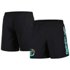 MITCHELL & NESS MITCHELL & NESS BLACK VANCOUVER GRIZZLIES HARDWOOD CLASSICS 2001/02 THROWBACK LOGO HERITAGE SHORTS