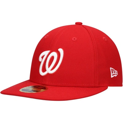 New Era Scarlet Washington Nationals Low Profile 59fifty Fitted Hat