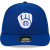 New Era Men's  Royal Milwaukee Brewers White Logoâ Low Profile 59fifty Fitted Hat In Royal
