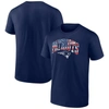 Fanatics Branded Navy New England Patriots Banner Wave Logo T-shirt In Navy