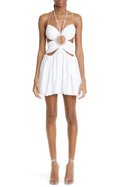 Area White Butterfly Minidress