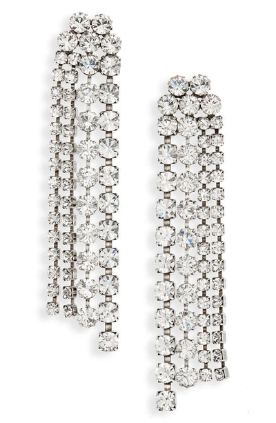 Isabel Marant Spotlight Crystal Statement Drop Earrings In Metallic