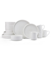 Mikasa Camila Dinnerware Set, 16 Piece In White