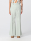 Lanvin High-rise Straight-leg Trousers In Green