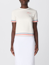 Fendi Logo-embroidered Cotton-blend T-shirt In White