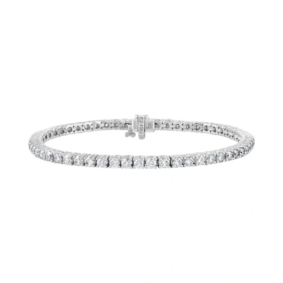 Diana M. 14k White Gold 2.00cts. Diamond Bracelet In Silver
