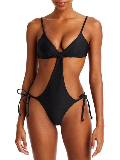 Cult Gaia Knowles One Piece Swimsuit In Black